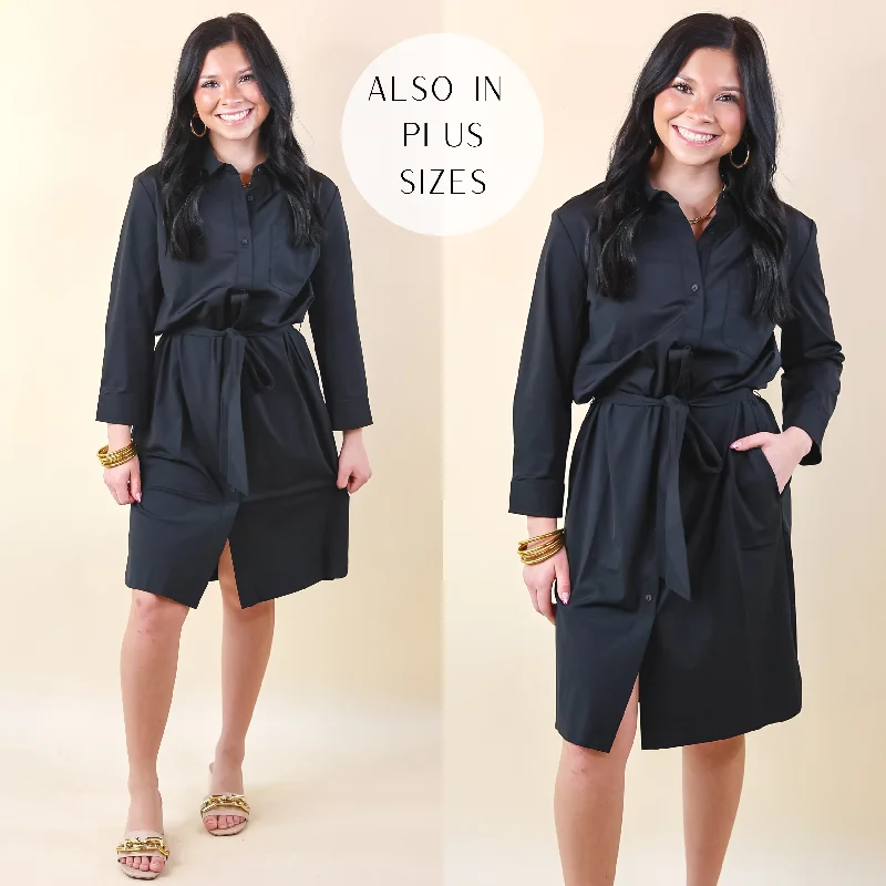 Mini dress with eyelet fabric-Lyssé | Schiffer Button Down Dress Dress in Black