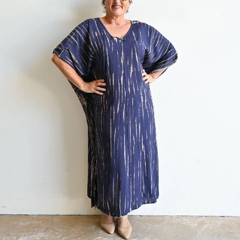 Maxi dress with vintage inspiration-Galaxy Maxi Kaftan Dress