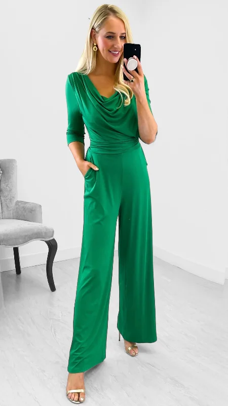 Sleeveless cocktail dress-A1892 Tammy Green Cowl Jumpsuit