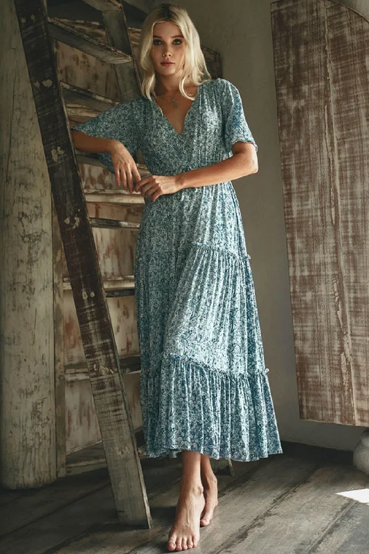 Maxi dress with eyelet fabric-Maisey Maxi Dress