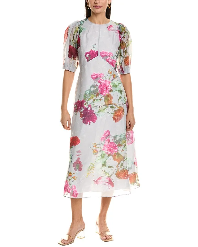 Midi dress with tropical print-Ted Baker Mekayla Midi Dress