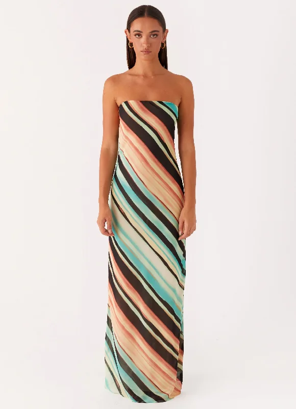 Maxi dress for wedding guests-Como Maxi Dress - Stripe