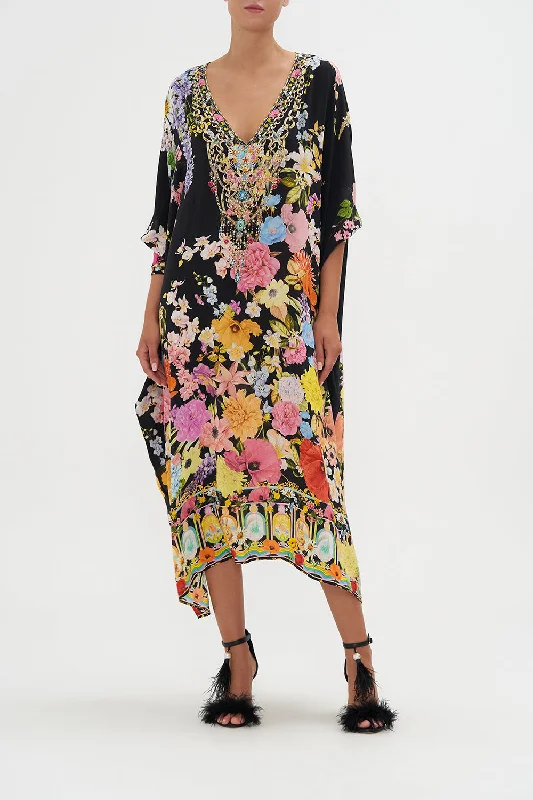 Midi dress with wild prints-MIDI KAFTAN WITH CUFF DIVINE DIVINITY