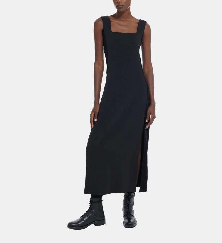 Maxi dress with youthful look-Long Dress | Women | Black