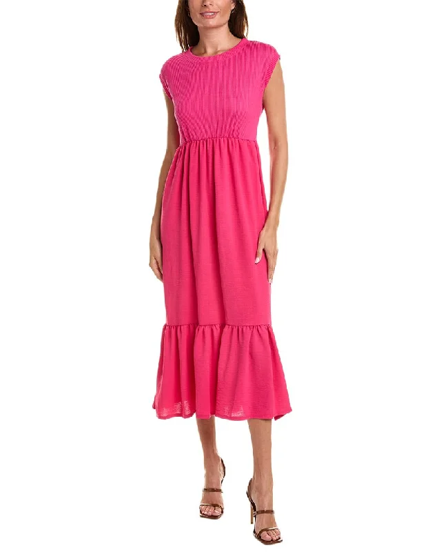 Midi dress with utility style-Isaac Mizrahi Airflow Midi Dress