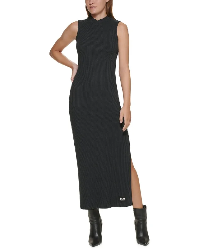 Midi dress with elastic waistband-DKNY Midi Dress