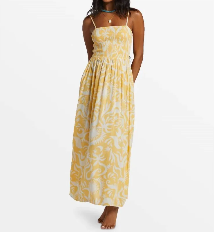 Midi dress with patchwork design-Sunspell Midi Dress In Brighter Days