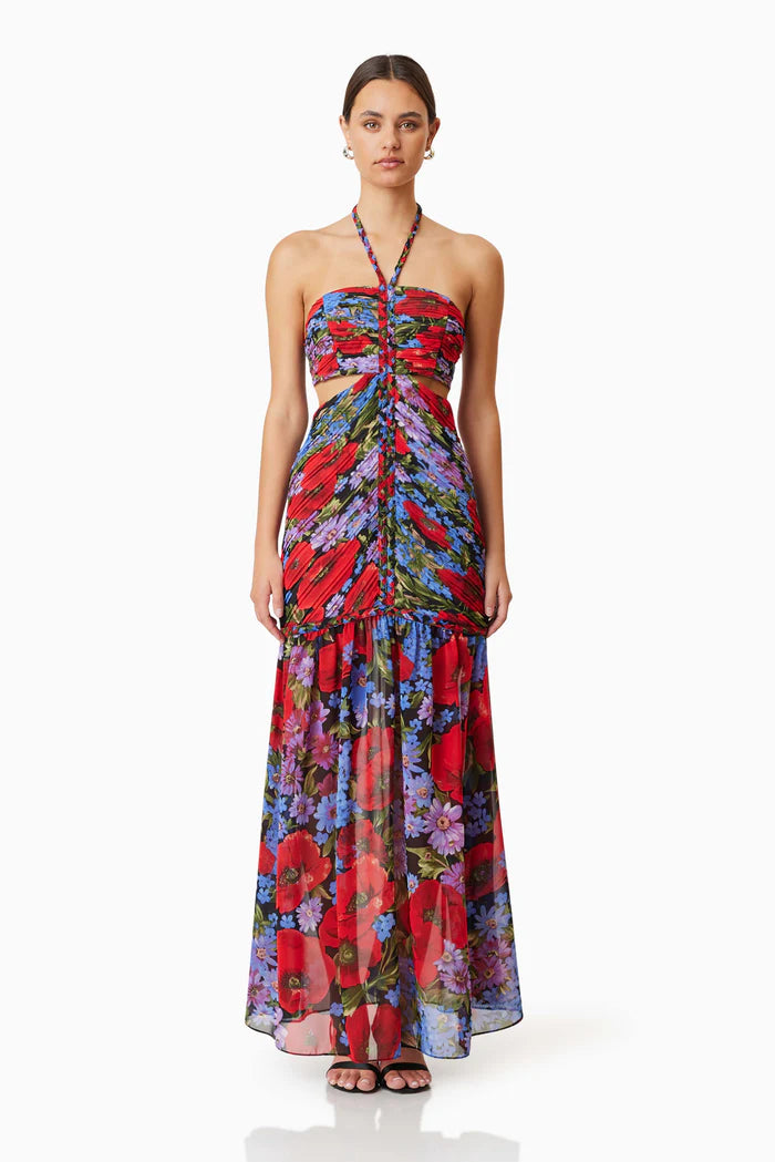 Cocktail dress with strapless design-THEA COCKTAIL MAXI DRESS