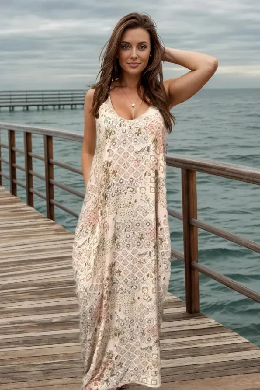 Maxi dress for beach vacation-Glorious Awakening Maxi