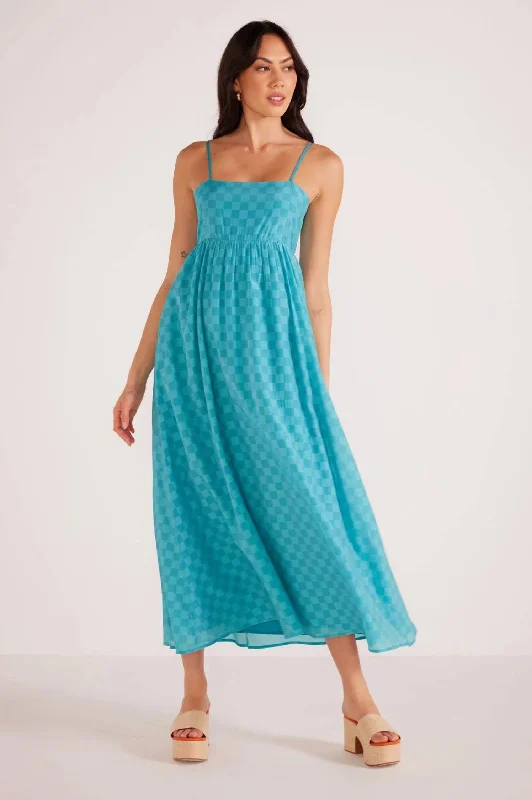 Maxi dress with pleated skirt-Lucille Maxi Dress