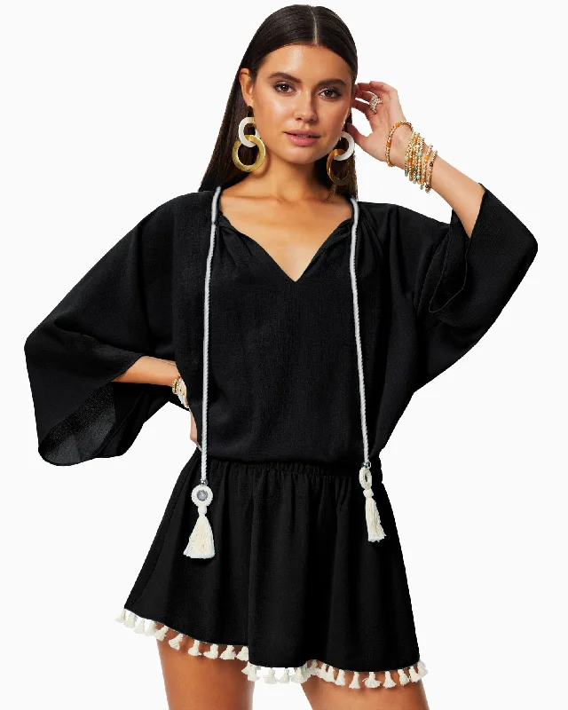 Mini dress with open back-Katana Coverup Mini Dress