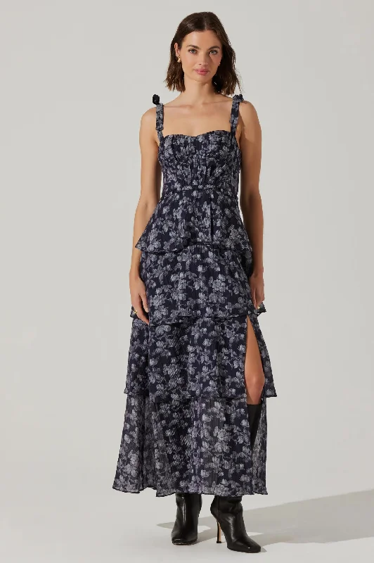 Maxi dress with button front-Mellorie Maxi Dress