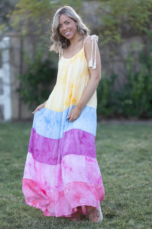 Maxi dress with unique patterns-Love Shack Maxi Dress