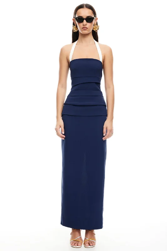 Maxi dress with cold shoulder-LIONESS 1999 Maxi Dress Navy