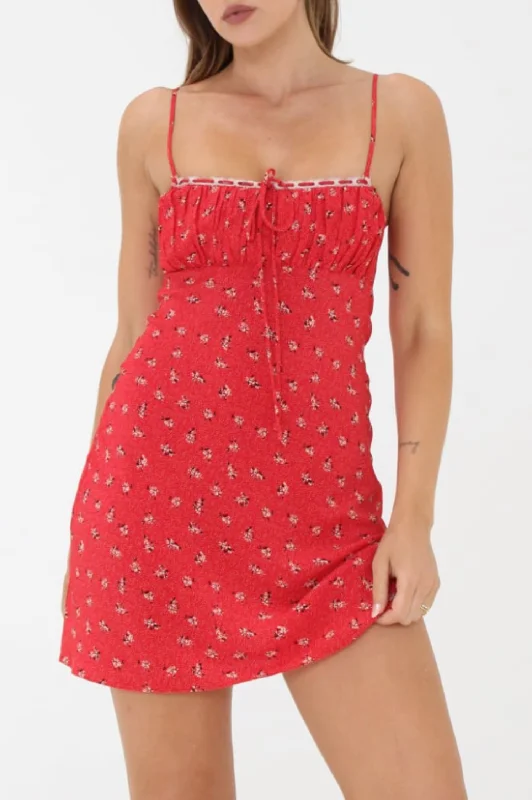 Mini dress with polka dots-Suncoast Mini Dress