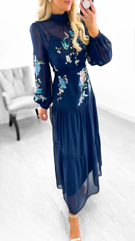 Plus size cocktail dress-A1906 Hope & Ivy Reine Emboirdered Dress