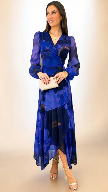 Cocktail dress with floral embroidery-4-A1886 Hope & Ivy Veronique Wrap Dress