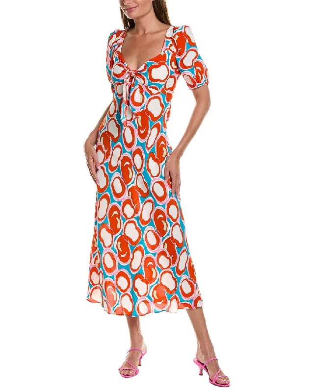 Maxi dress with draped bodice-Diane von Furstenberg Teagan Maxi Dress