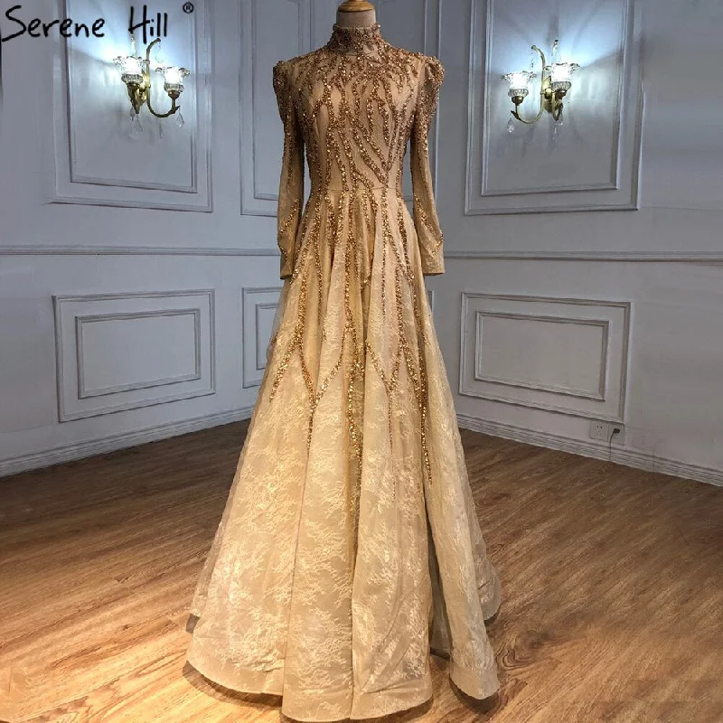 gold floor length