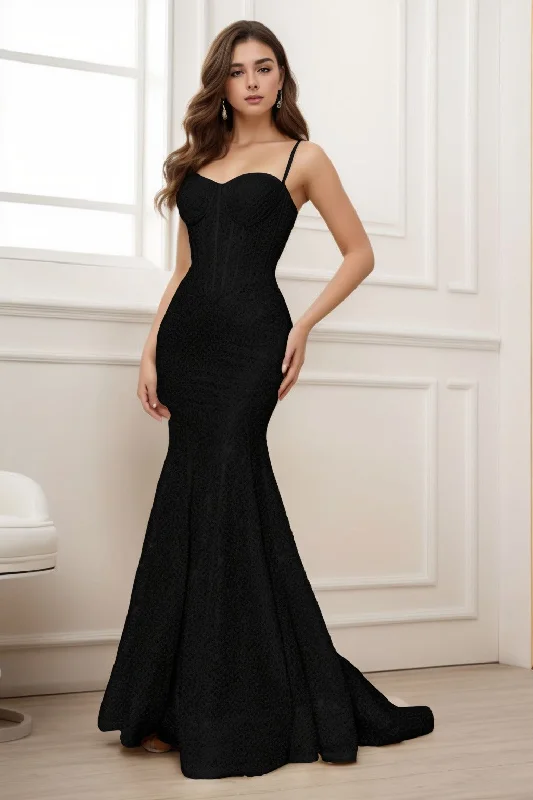 Evening dress for weddings-Trumpet-Mermaid Sweep-Brush Train Sequined Prom Dress CS0430